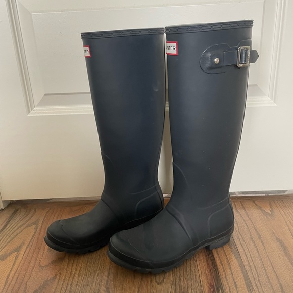 Hunter rain boots- navy - Picture 3 of 5